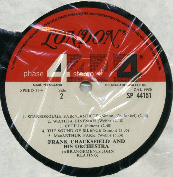 Chacksfield Plays Simon & Garfunkel & Jim Webb