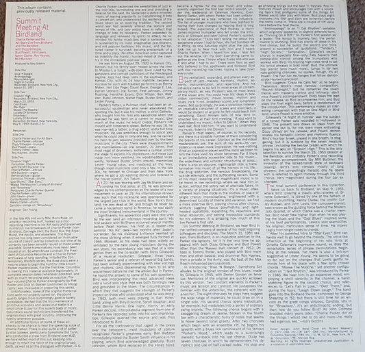 Summit Meeting At Birdland