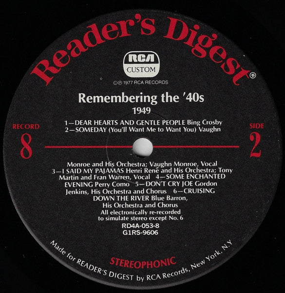 Remembering The '40s - A Parade Of Nostalgic Hits