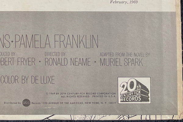 The Prime Of Miss Jean Brodie: Original Motion Picture Soundtrack