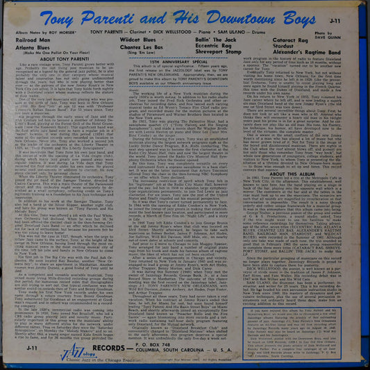 Tony Parenti And His Downtown Boys