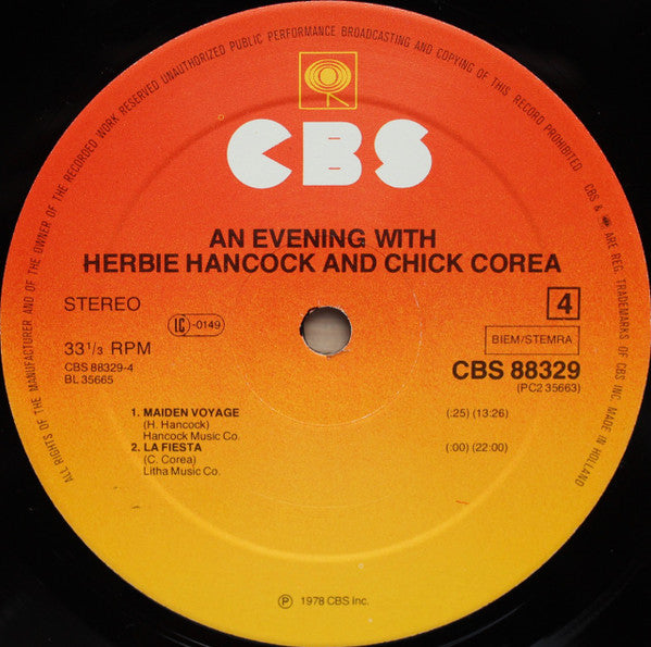 An Evening With Herbie Hancock & Chick Corea In Concert