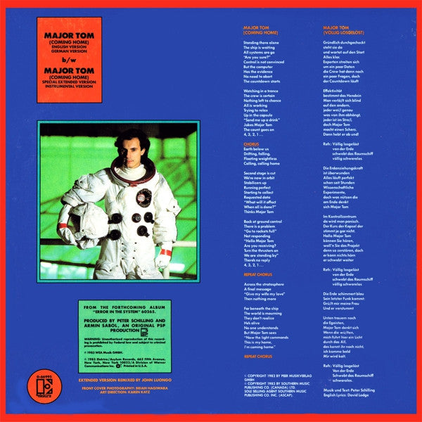 Major Tom (Coming Home)