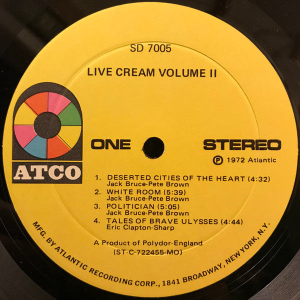 Live Cream Volume II