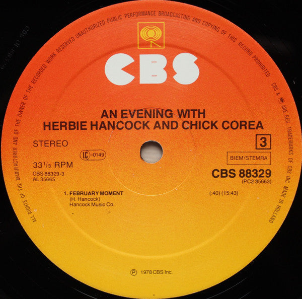 An Evening With Herbie Hancock & Chick Corea In Concert