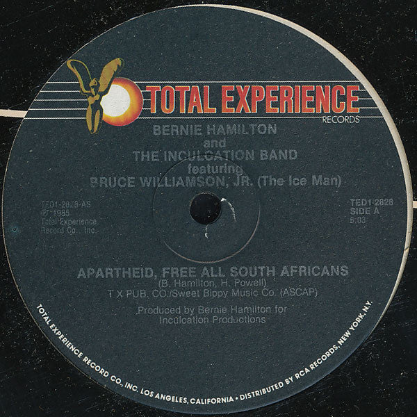 Bernie Hamilton And Inculcation Band – Apartheid, Free All South Africans