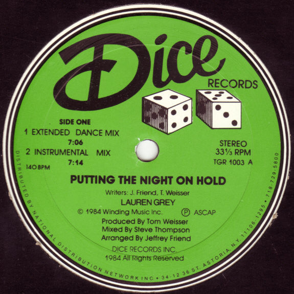 Putting The Night On Hold (Extended Dance Mix)