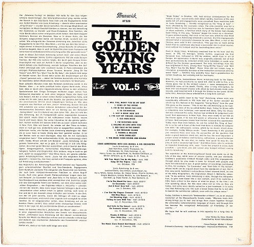 The Golden Swing Years - Vol. 5  - A Collection Of Historical Recordings - 1934/36