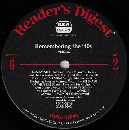 Remembering The '40s - A Parade Of Nostalgic Hits