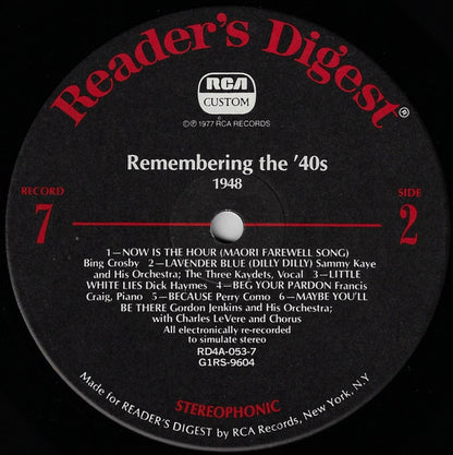 Remembering The '40s - A Parade Of Nostalgic Hits