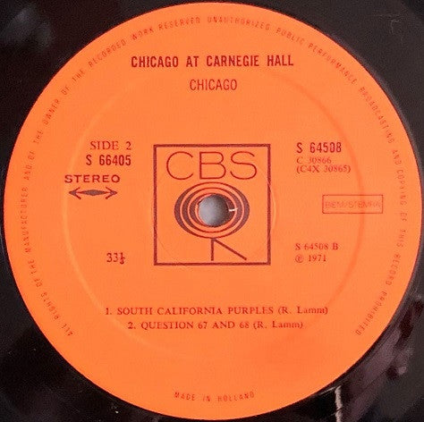 Chicago At Carnegie Hall (Volumes I, II, III And IV)