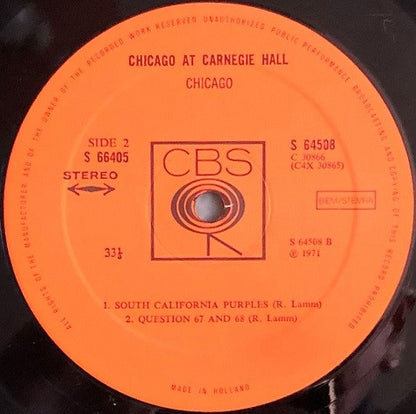 Chicago At Carnegie Hall (Volumes I, II, III And IV)