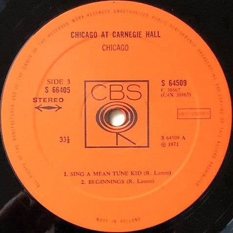 Chicago At Carnegie Hall (Volumes I, II, III And IV)