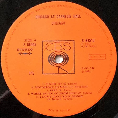 Chicago At Carnegie Hall (Volumes I, II, III And IV)