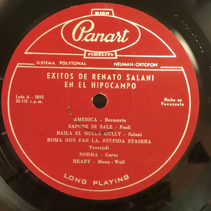 Exitos De Renato Salani Y Su Conjunto En El Hipocampo