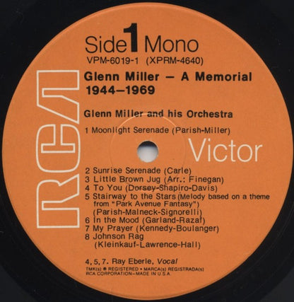 Glenn Miller - A Memorial 1944-1969