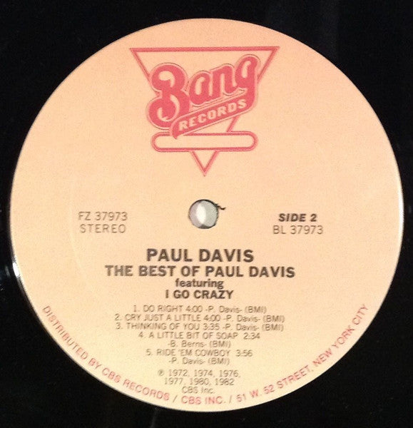 The Best Of Paul Davis Featuring I Go Crazy