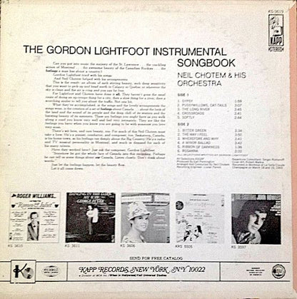 Gordon Lightfoot Instrumental Songbook