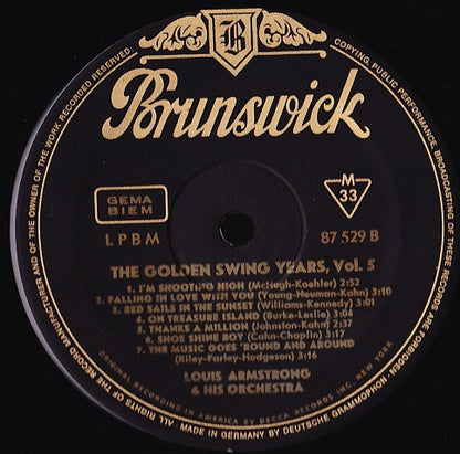 The Golden Swing Years - Vol. 5  - A Collection Of Historical Recordings - 1934/36