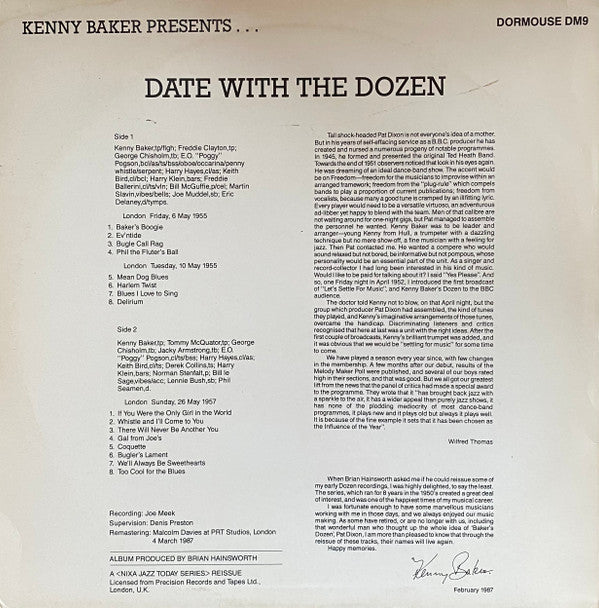 Kenny Baker Presents... Date With The Dozen