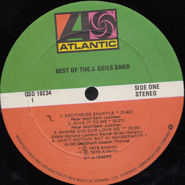 Best Of The J. Geils Band