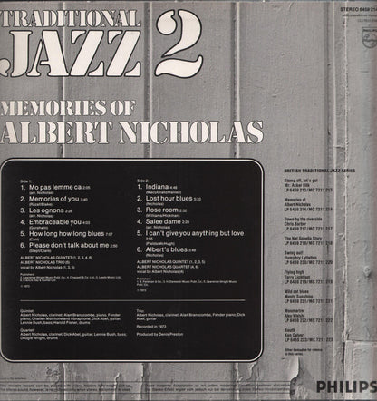 Traditional Jazz 2: Memories Of Albert Nicholas