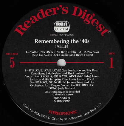 Remembering The '40s - A Parade Of Nostalgic Hits