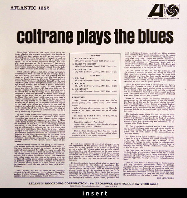 Coltrane Plays The Blues