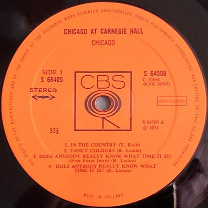 Chicago At Carnegie Hall (Volumes I, II, III And IV)