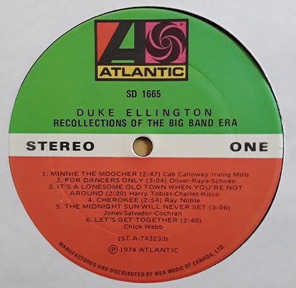 Recollections Of The Big Band Era