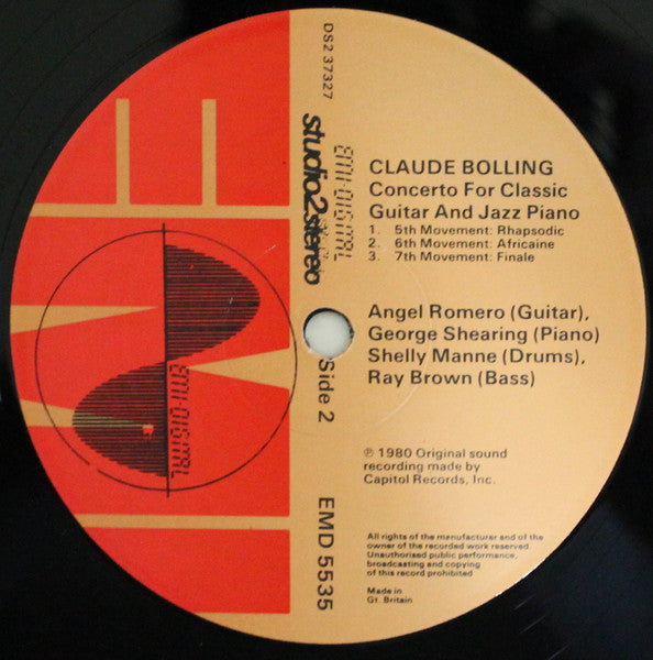 Claude Bolling: Concerto For Classic Guitar And Jazz Piano