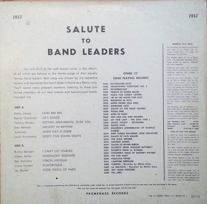 A Salute To The Great Band Leaders