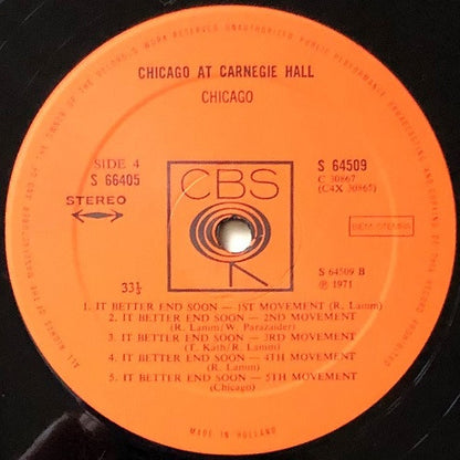 Chicago At Carnegie Hall (Volumes I, II, III And IV)