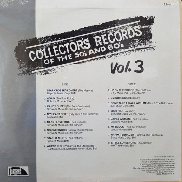 Collector's Records Of The 50's And 60's Vol. 3