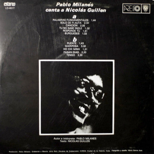 Pablo Milanés Canta A Nicolás Guillén