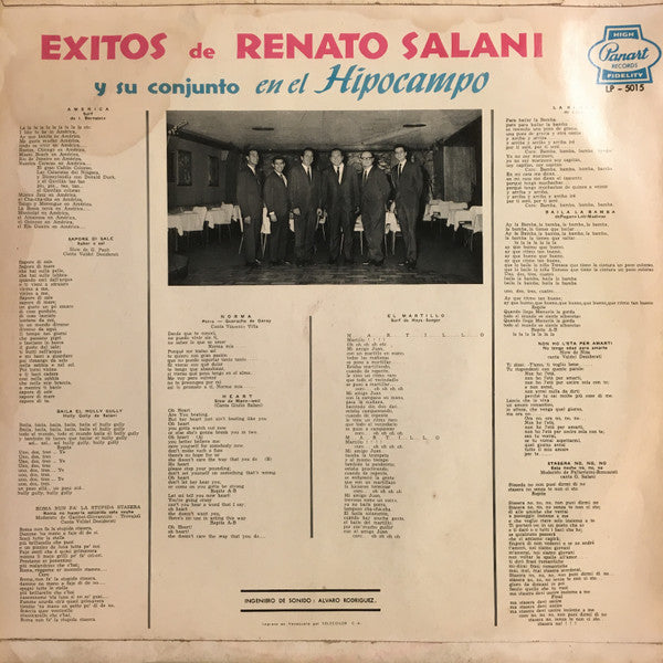 Exitos De Renato Salani Y Su Conjunto En El Hipocampo