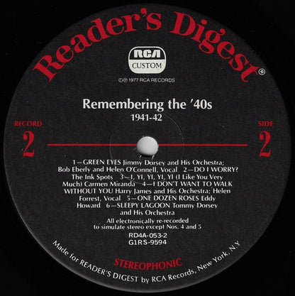 Remembering The '40s - A Parade Of Nostalgic Hits