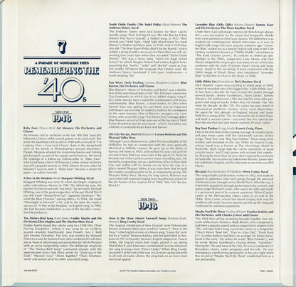 Remembering The '40s - A Parade Of Nostalgic Hits