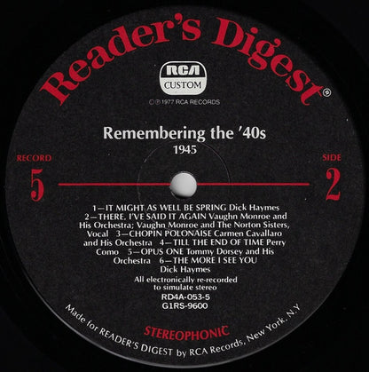 Remembering The '40s - A Parade Of Nostalgic Hits