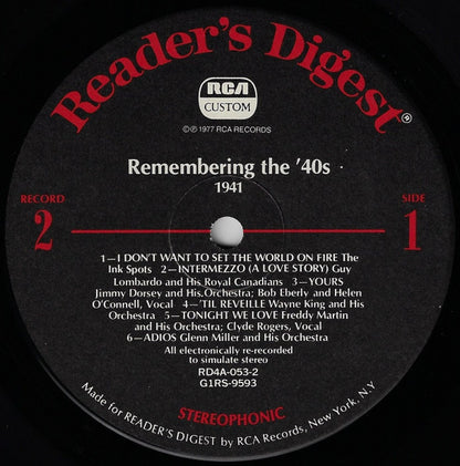 Remembering The '40s - A Parade Of Nostalgic Hits