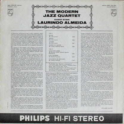 The Modern Jazz Quartet Guest Star Laurindo Almeida