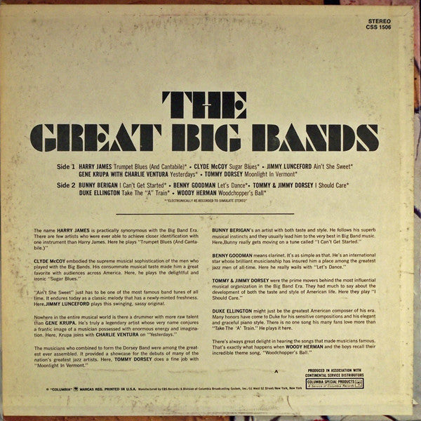 The Great Big Bands