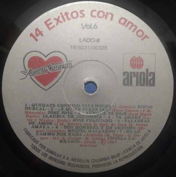 14 Éxitos Con Amor Abre Tu Corazón Vol. 6