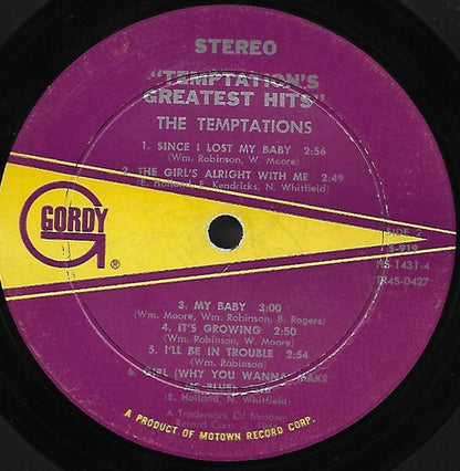 The Temptations Greatest Hits