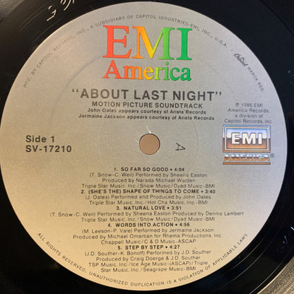"About Last Night..." (Music From The Motion Picture)