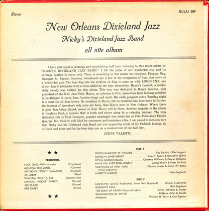 New Orleans Dixieland Jazz, All Nite Album