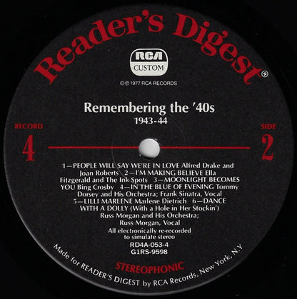 Remembering The '40s - A Parade Of Nostalgic Hits