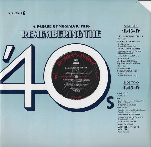 Remembering The '40s - A Parade Of Nostalgic Hits