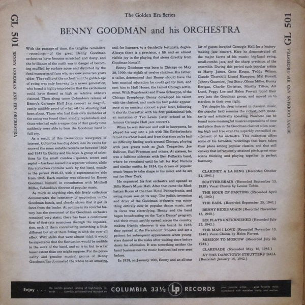 The Golden Era Series Presents Benny Goodman And His Orchestra