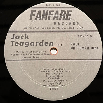 Jack Teagarden With Paul Whiteman And His Orchestra 1936-37-38